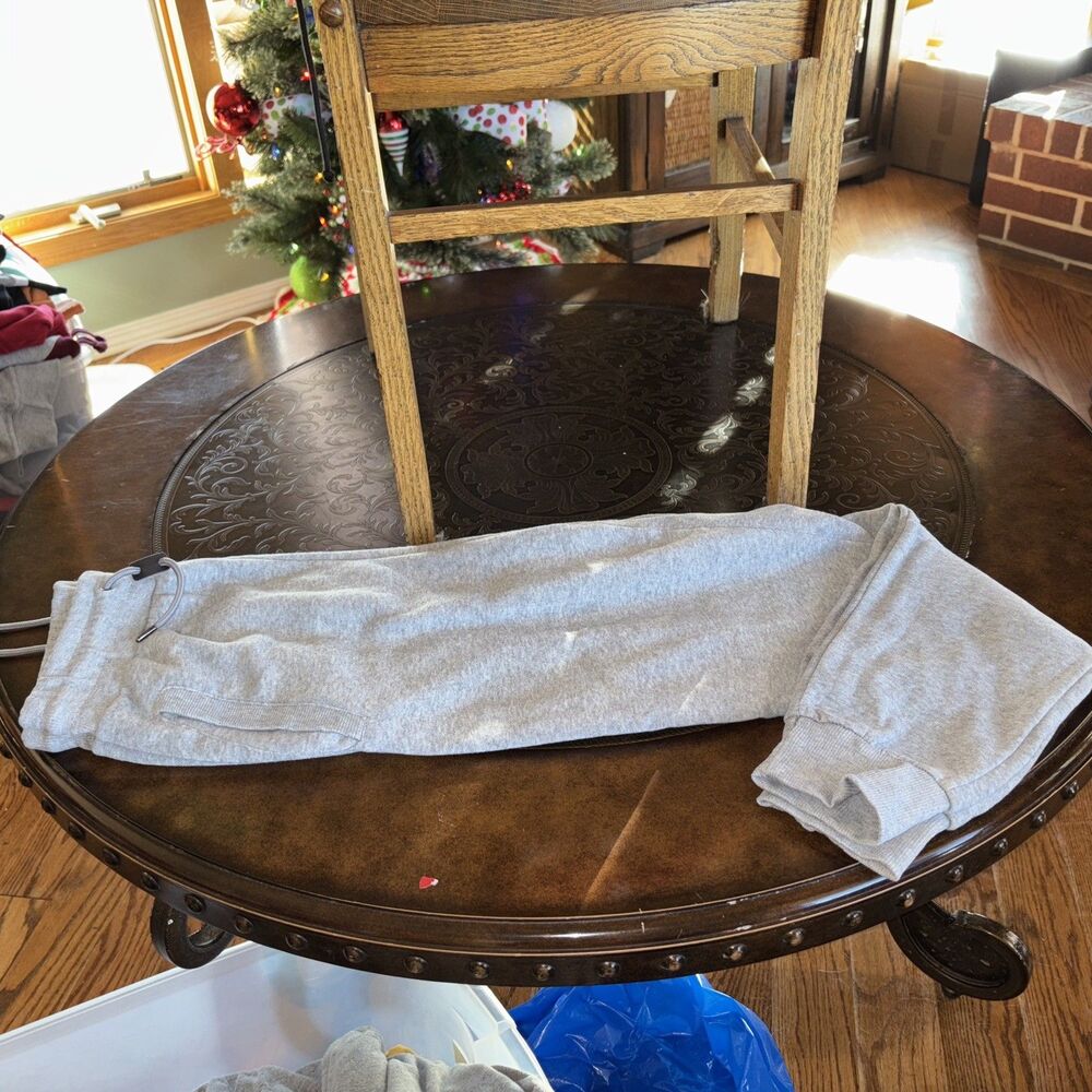 Vintage Dunlop Track Pants SWEATPANTS Men’s Sz Medium GRAY Warm Up JoggerS